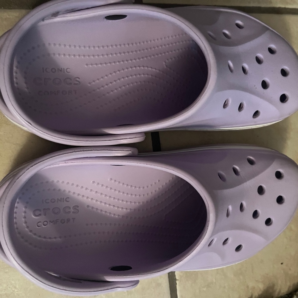 Purple Crocs Size 7